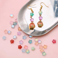 50Pcs Accesorios Antiguos De Vidrio: Perlas De Estrella Pentagonal Únicas Para DIY Joyería Collar Y Aretes Hechas a Mano - details 5