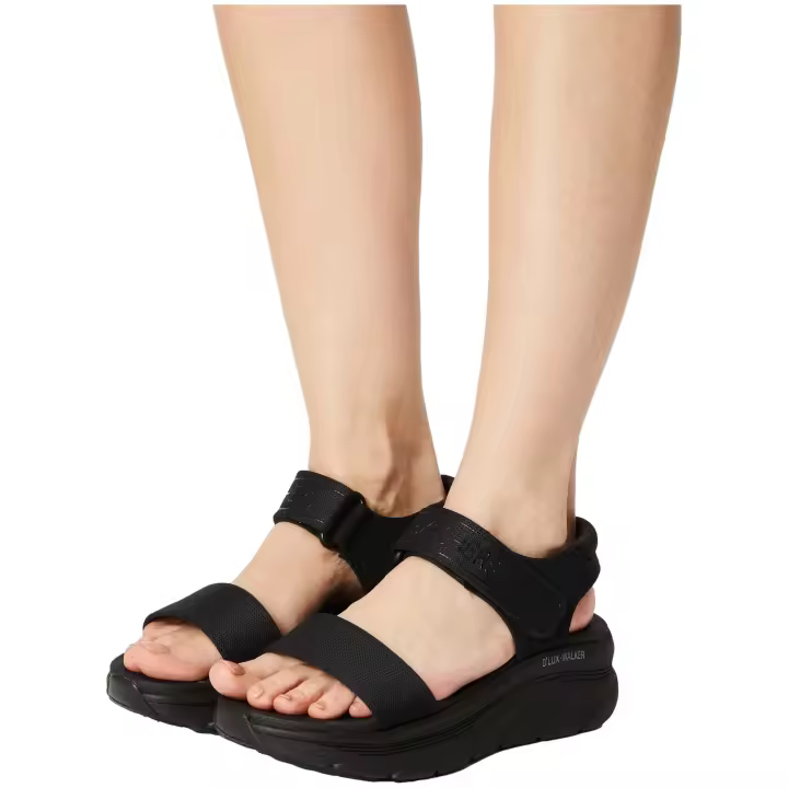 Chancletas Skechers modelo Dlux Walker - New Block en color Negro - 1