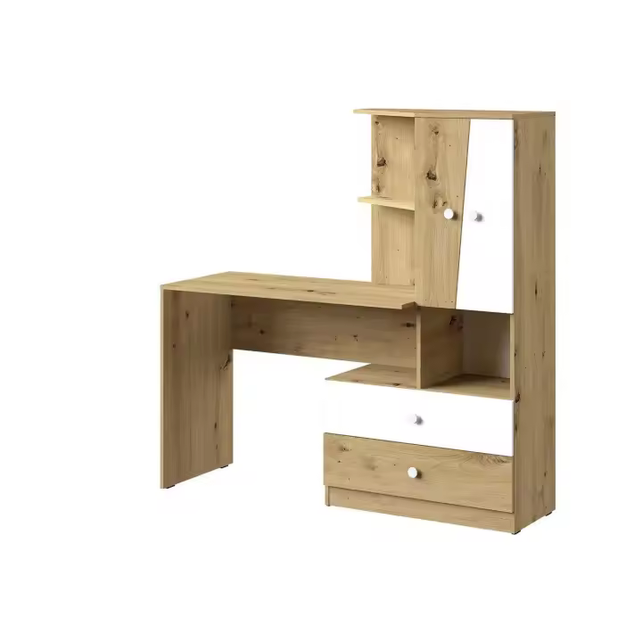 Mesa de oficina Akron M110 , Muebles ES, Con cajones, Con puertas, 150 x 82 x 50cm - 1