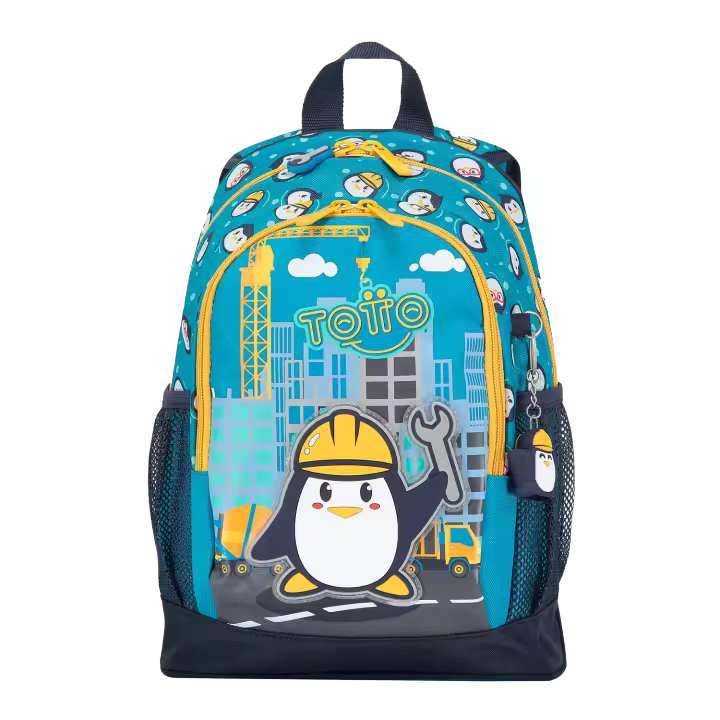 Totto Mochila escolar  Funny Penguin -Dimensiones:28 x 40 x 10 cm-Material: Poliester - 1