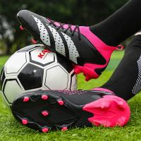Zapatos De Fútbol Profesionales Para Hombre Original Sociedad TF/FG Para Entrenamiento En Campo De Turf Deporte Al Aire Libre Calzado De Fútbol Trendy Material Superior De Cuero Y Suela De Goma - details 7