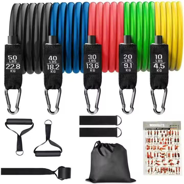 OZIO FITNESS Kit Bandas de Resistencia Fitness Musculación 70 KG | Ozio Fitness - 1