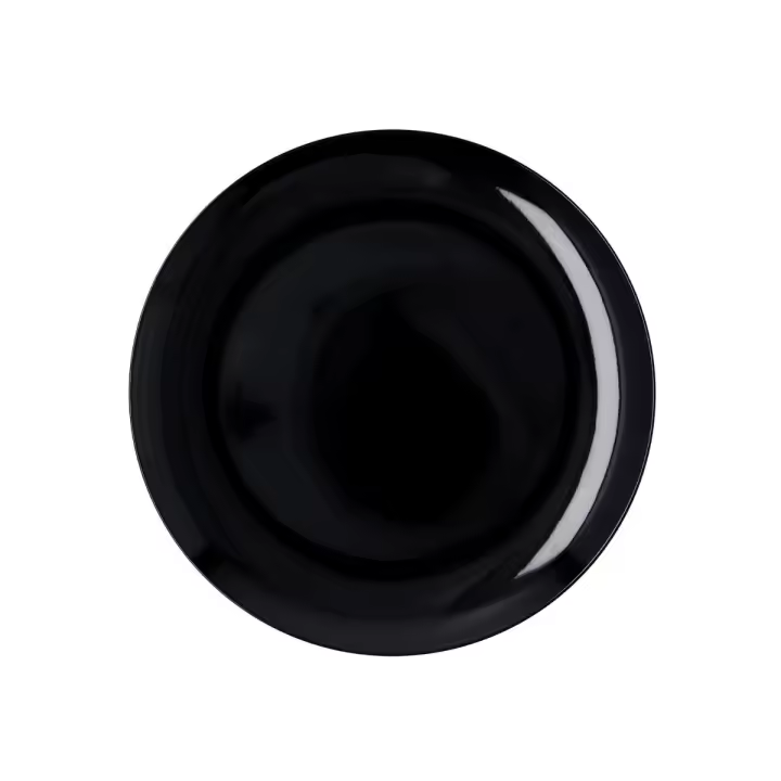QUID SELECT BASIC Plato Llano Melamina 25CM Negro Brillo Brillo excepcional Extra fuerte - 1