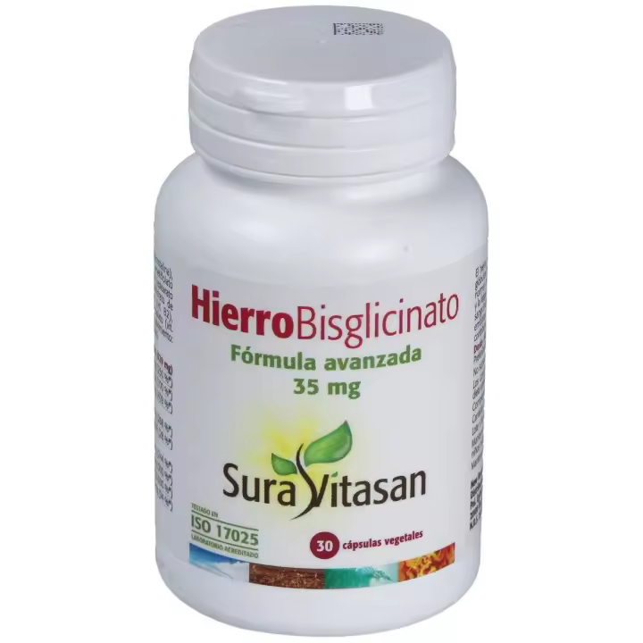 Sura Vitasan Hierro Bisglicinato 30 Cápsulas - 1