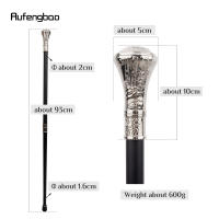 Varita De Caminar Con Relieve De Cabeza De Águila Blanca Y Lechuza Hombre Gentleman Tobogán De Moda 93cm Punta De Goma Material De Eje De Acero - details 2