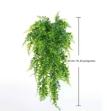 Planta Artificial De 90cm Pernasa Fern Británico Hojas Vínculo Decoración De Habitación Hogar Plástico Hoja Verde Para Bodas Fiestas Balcones - 1