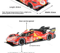 Modelo De Coche De Simulación Bburago 1:24 499p 51 24-Hour Le Mans Aleación De Metal Juguete Educativo Para Niños Regalo Ideal - details 3