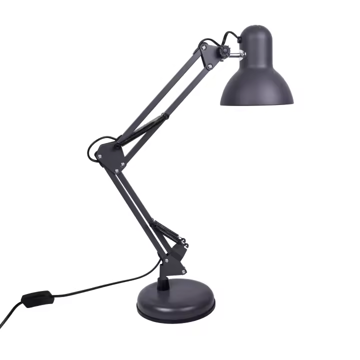 ANTIGONA Lámpara de mesa articulada 1xE27 L.15,5xH.Reg.cm gris mate - 1