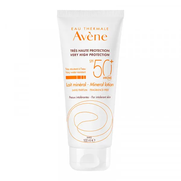 Avène Protector Solar AVENE Leche Mineral SPF50+ - Protección Facial y Corporal Muy Alta - 1