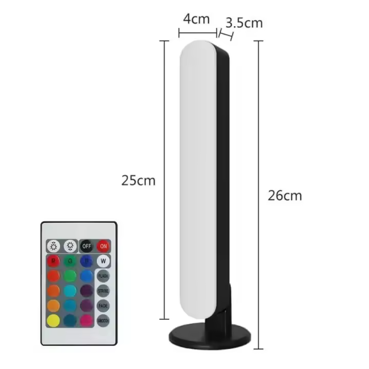 Lámpara De Mesa LED RGB Con Control Remoto Y Sincronización Musical Para Decoración De Habitación Y Gaming Luz Atmosférica Para TV Y Escritorio - 1