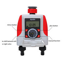 Controlador De Riego Automático Dual Impermeable Timer Digital Válvula Solenoides Para Jardín Sistema De Timer De Riego Con Dos Salidas - details 1