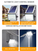 Lámpara Solar Exterior Con Control Remoto Luz De Fosa Para Patio Jardín Y Garaje IP67 Luz Indicadora Moderna LED Bulbs Incluidos - details 4