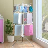 Estante De Secado De Ropa Plegable De 3 Niveles Portátil Para Interior Estructura De Trípode Para Ropa Y Toallas Material De Acero Inoxidable - details 2