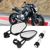 Par De Espejos Retrovisores De Manillar Universal Para Motocicleta 7/8" Aluminio Oval Para Suzuki Honda Yamaha Accesorios De Motocicleta - details 1