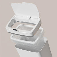 Basurero Inteligente Sensor Automático 15/18L Recargable Silencioso Para Cocina Baño Dormitorio Material PP Plástico Verde Oro Plata - details 7