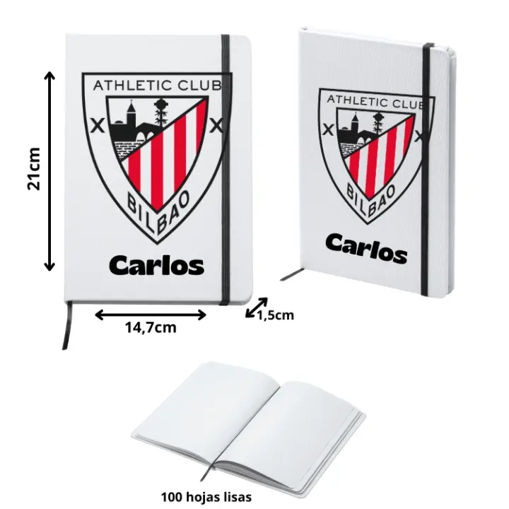 Lote Athletic Club Mochila + Botella termo + taza  + llavero - (DEJAR NOMBRE EN CHAT O NOTAS) Escudo Club Athletic de Bilbao + nombre - 1