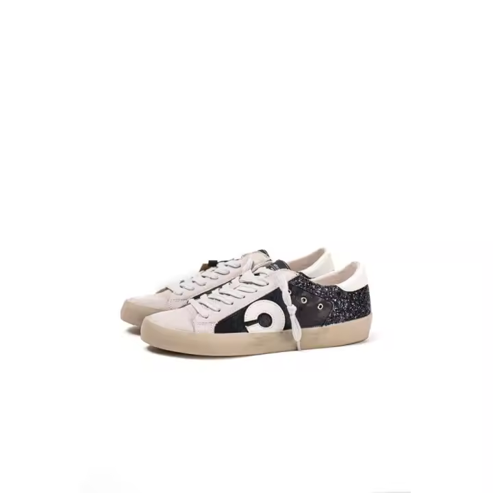 Lyla Wang Zapatillas deportivas para mujer bicolor con detalles brillantes y suela de goma Corina - 1