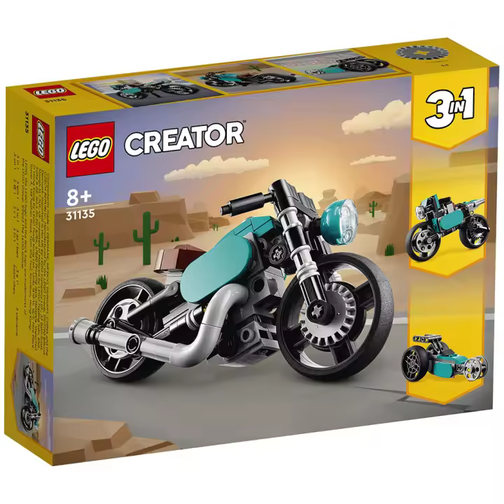 Lego Creator 3 en 1 – Moto Clásica - Licencia Oficial 31135 - 1