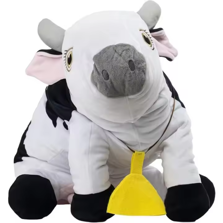 BANDAI La Granja de Zenón Super Peluches Musicales Vaca Lola (84982) - 1