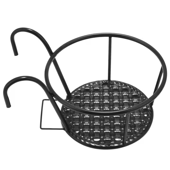 Soporte de Metal para flores, estante colgante para macetas, cesta para plantas, almacenamiento de pared para jardín - 1