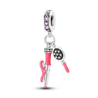 Perlas De Perfume Para Mujer Plata Esmaltada Colgante De Zapatos Altos Y Lápiz Labial Para Pulsera DIY Joyería - details 105