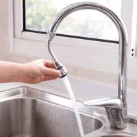 Pivotante 360 ° ABS ahorro de agua grifo boquilla aireador ahorro de agua grifo filtro difusor accesorios de cocina (largo) - details 3