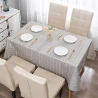 Mantel PEVA a Prueba De Aceite Y Agua Con Estampado Cuadriculado Para Uso Doméstico Decoración De Comedor Para Fiestas Y Hoteles Tamaño 90cmx140cm - details 7