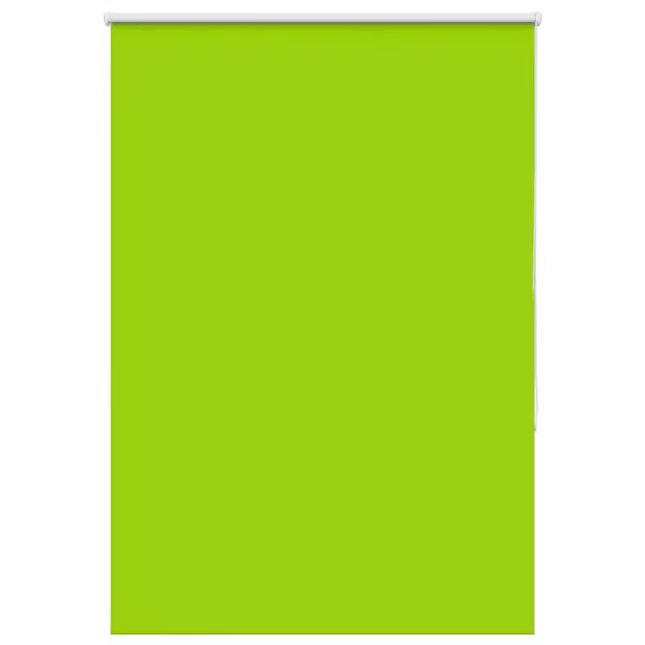 vidaXL Estor Enrollable Opaco hojas verde 100x130 cm Tela Ancho 95,7cm - 1