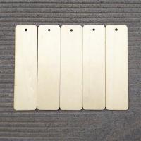 Etiquetas de Rego colgantes en Blanco para manualidades de Madera rectangulares, Adornos con cuerdas, decoración de fiesta - details 3