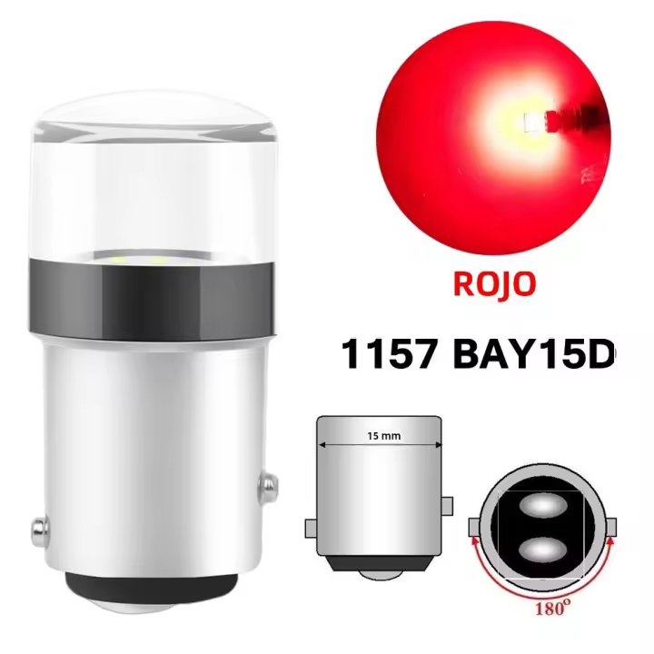  Bombilla LED Para Coche 1156 P21W BA15S R5W R10W BAU15S 1157 P21/5W BAY15D Luz De Freno Retroiluminación Automática Luz De Señalización Universal 12V - 1