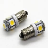 10 bombillas LED E10 12 V, luz blanca fría, 5SMD, 0,5 W, 50 LM. - details 3