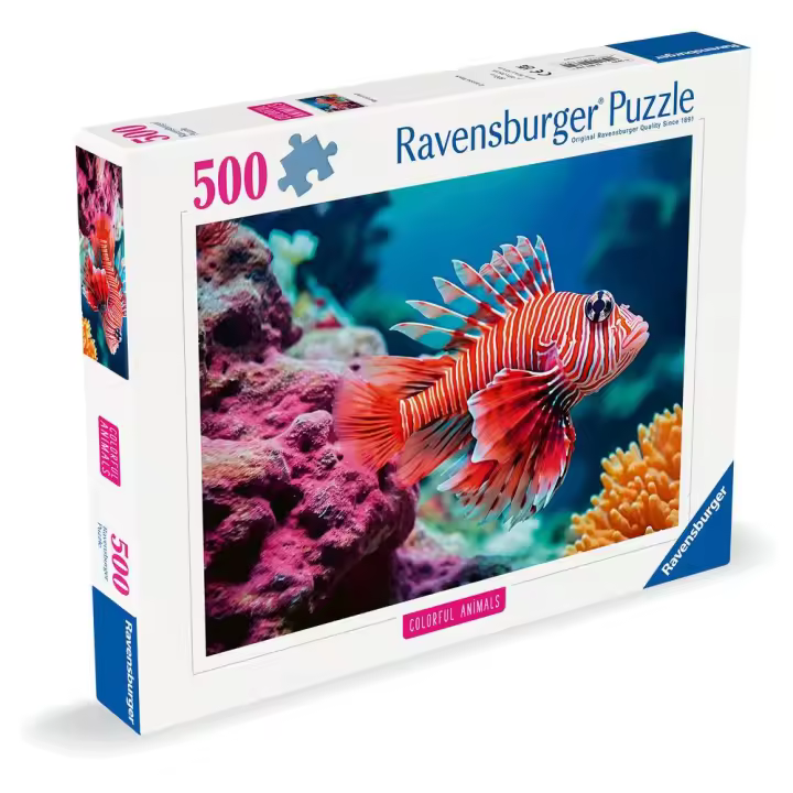 RAVENSBURGER PUZZLE 500 PIEZAS COLORFUL ANIMALS PEZ ESCORPION 500 PIEZAS 3x29x23 Cms. - 1