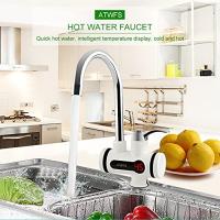 Grifo Eléctrico 220 V Calentador Agua Instantáneo 3000 W Pantalla LED Temperature Cocina Baño (montaje Inferior, Grande) - details 0