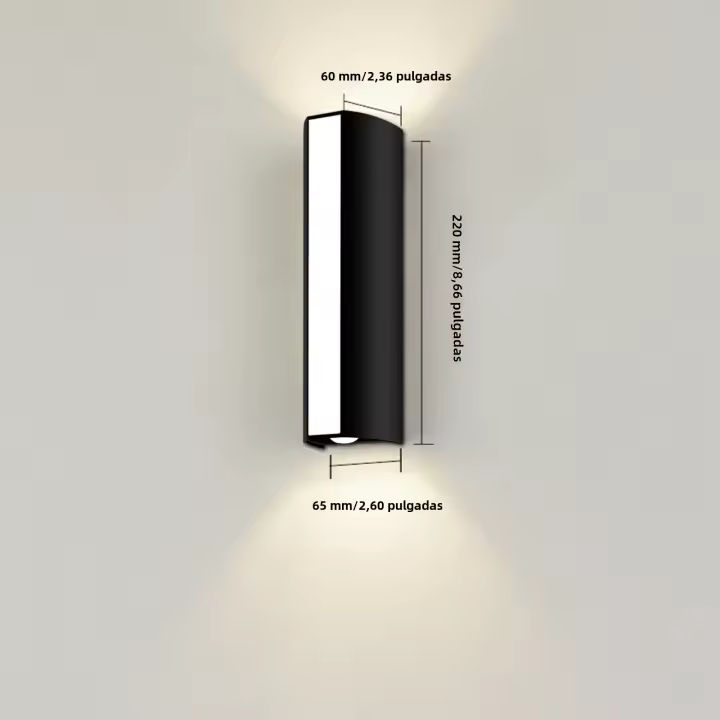 Lámpara De Pared LED 10W IP66 Impermeable Luz Exterior Caliente Y Fría Para Decoración De Hogar Exterior Instalación Sencilla - 1