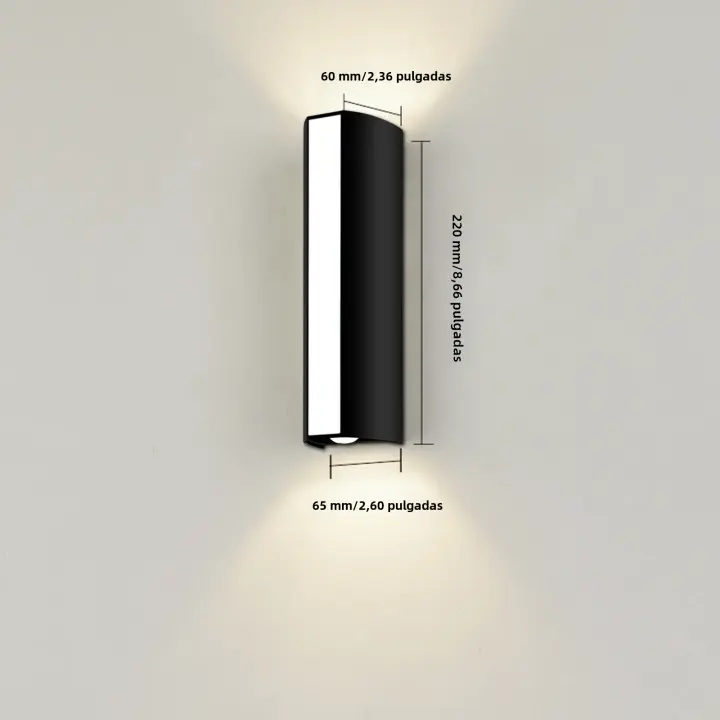 Lámpara De Pared LED 10W IP66 Impermeable Luz Exterior Caliente Y Fría Para Decoración De Hogar Exterior Instalación Sencilla - 1