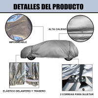 Funda de Coche Cubierta De Coche Universal,Impermeable,Protección Contra Sol Lluvia Nieve Polvo,Accesorios Para Coches, Tamaño S-M-L-XL-XXL - details 2