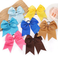 1PC Cinta De Cabello Elástica De 6 Pulgadas Para Niñas Color Sólido Gran Lazo Cinta De Goma Accesorio Para El Cabello Moda Infantil - details 5