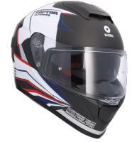 CASCO SHIRO RAPTOR ULTIMATE NEGRO MATE BLANCO - details 0