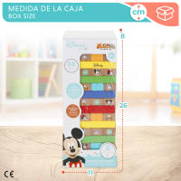 WOOMAX Disney - Torre de bloques infantil, juego apilable, de madera, Mickey, construcción, colores, educativo, 52 piezas, para mayores de 4 años - details 5