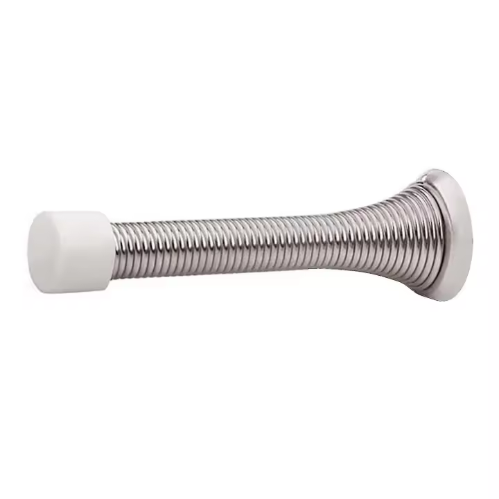 Spring Door Stops Heavy Duty Wear-resistant Flexible Wall Low Mounted Protective Door Stop For Home - 1