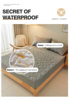 Sábana De Cama Impermeable Y Anti-Polvo Tamaño Twin Full King Queen Funda Para Manta Con Perforación Para Respirabilidad No Incluye Funda Para Almohada - details 1