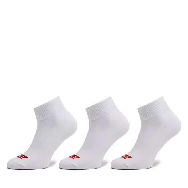 CALCETINES LEVIS PACK 3 TOBILLERO BLANCO - 1