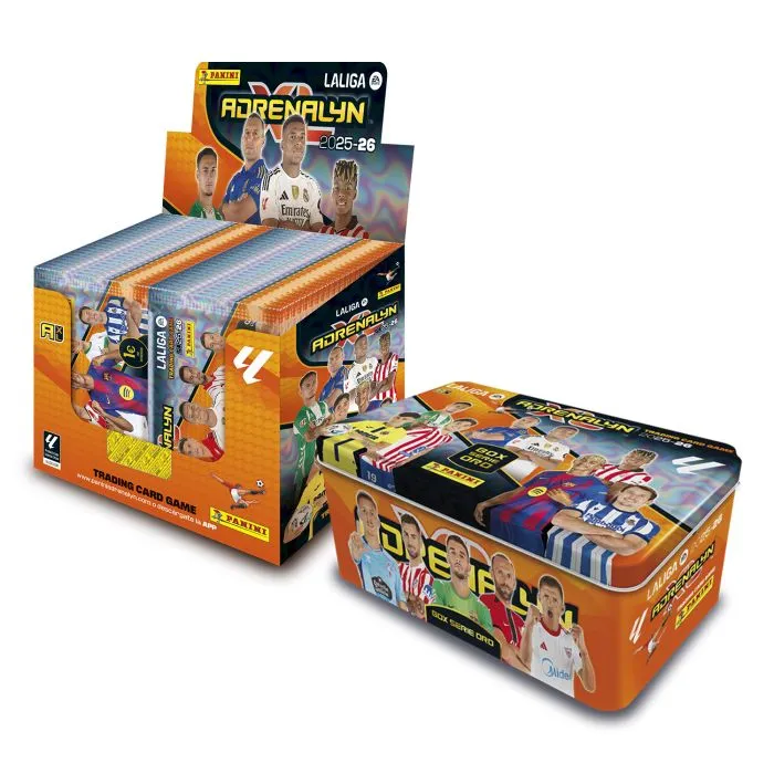 Adrenalyn XL LaLiga EA Sports 2025/26 - Tin Box + Caja 50 sobres - Panini
