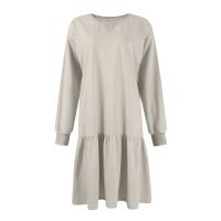 Vestido De Mujer Otoño Manga Larga Pullover Cuello Redondo Rib Knit Patchwork Suéter Cómodo Casual Mini Vestidos Estilo Vintage - details 25