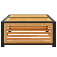 vidaXL Mesa de jardín de madera maciza de acacia 68x68x30 cm Conjunto Terraza Muebles Jardín Exterior Juego de Muebles de jardín Mueble Jardín Exterior Muebles de Salon Exterior - details 3
