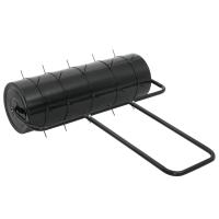 vidaXL Rodillo de césped abrazaderas aireadoras hierro y acero 63 L - details 4