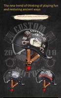 Casco De Motocicleta Retro Para Hombres Y Mujeres Casco Medio De Crucero Para Todo El Año Peso 800g Material ABS - details 3