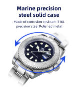 Reloj De Pulsera De Relojista ADDIESIDVE Para Hombre Acero Inoxidable 200m Resistente Al Agua Con Manecillas Luminosas BGW9 Estilo Business Europeo Y Americano - details 10