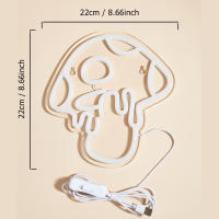 Lámpara LED Neón Rosa Chi-buy En Forma De Honguito Con Alimentación USB Decoración 3D Para Pared Ideal Para Juego Habitación Dormitorio Sala De Estar - details 4