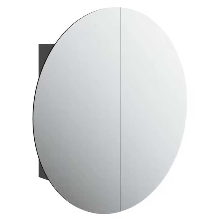 Armario de baño with Espejo Redondo y LED Negro 54x54x17,5 cm - 1